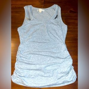 MICHEAL Michael Kors Rouched Zipper Tank Top Size Small